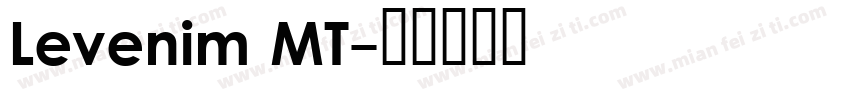 Levenim MT字体转换